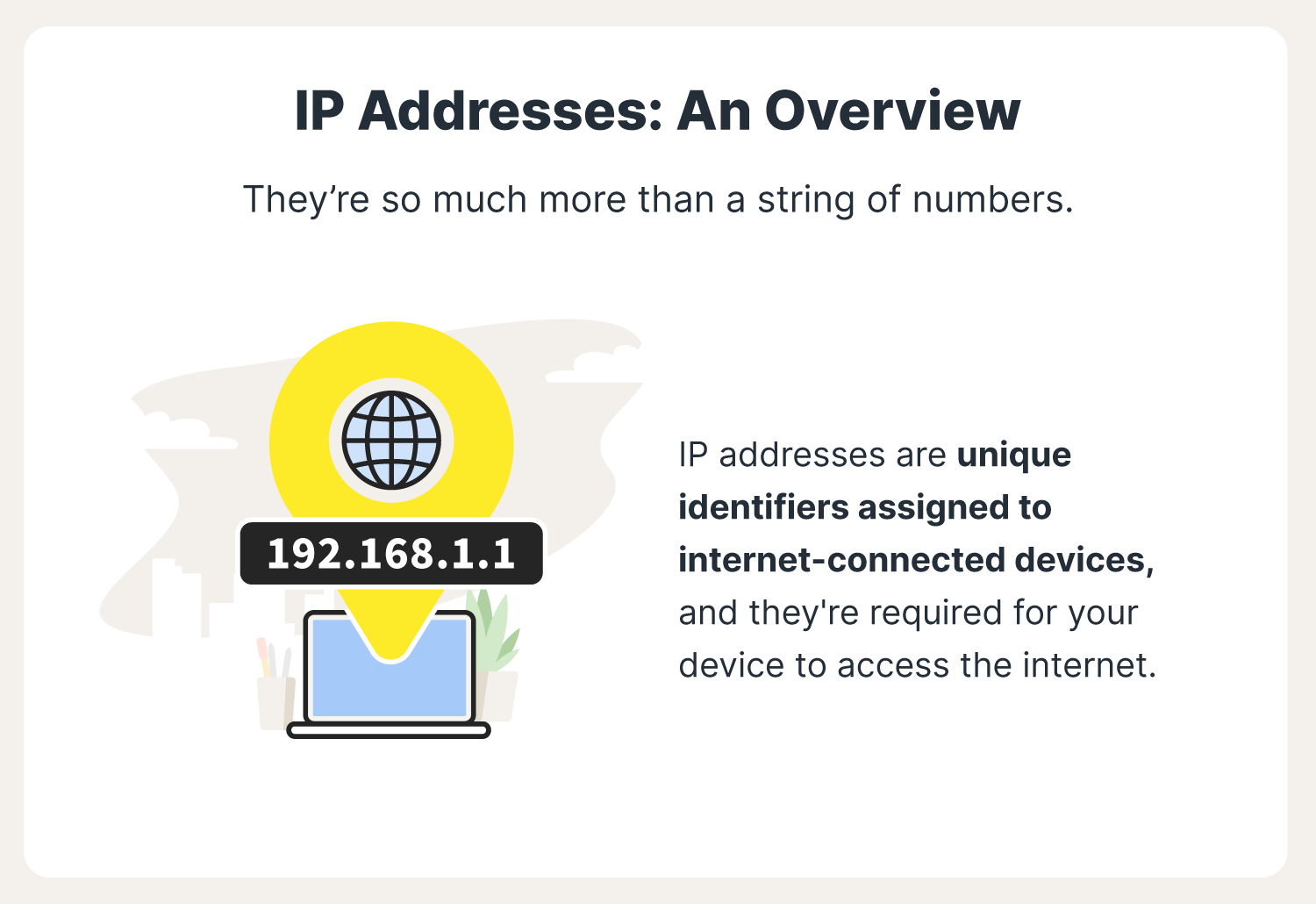 an IP address is written across a geolocation marking, indicating IP addresses reveal online users’ geolocation